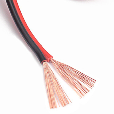 Параллель чистого медного одетого алюминиевого аудио провода передачи красная черная